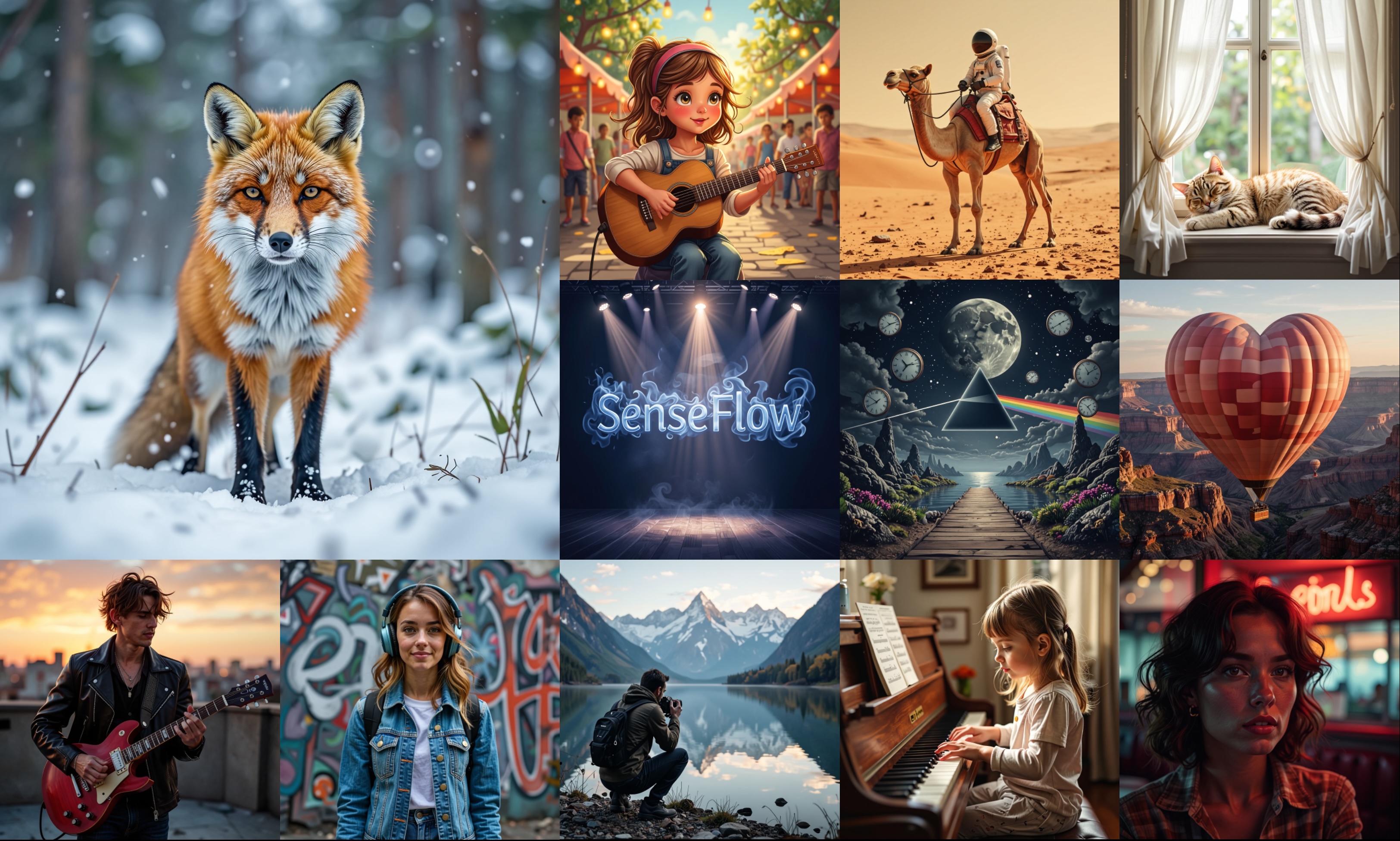 1024x1024 examples of our 4-step generator distilled on FLUX.1 dev